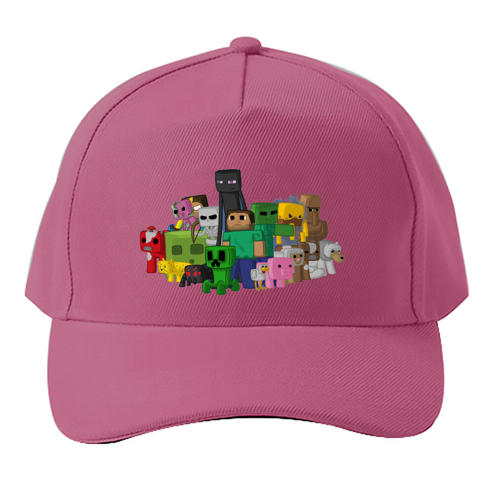 （画像用） マインクラフト ブロックの世界 Minecraft MC Block world ベースボールキャップ 綿100％ 男女兼用 帽子 スポーツ